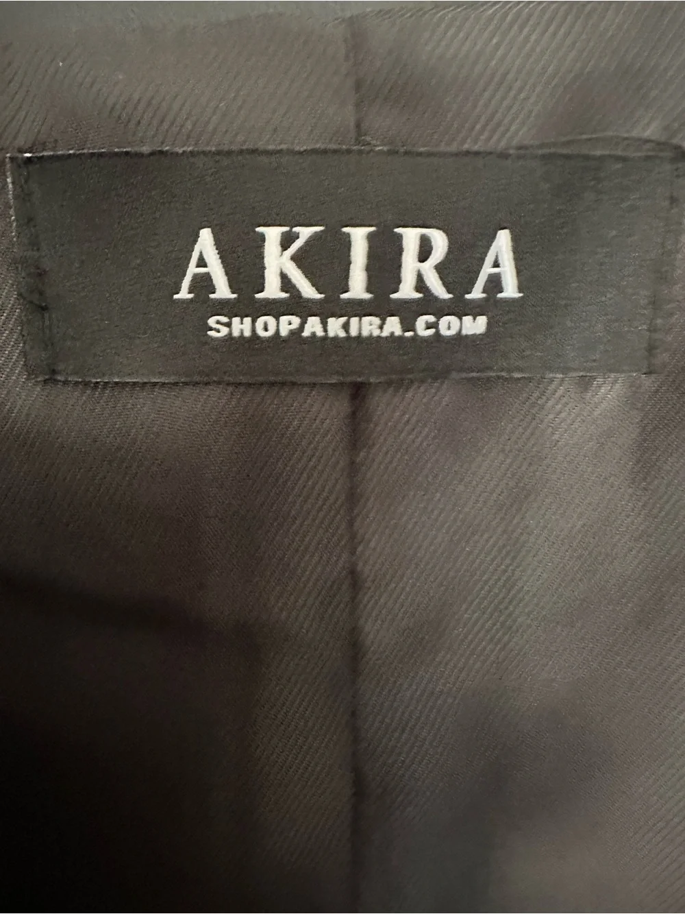 AKIRA Milan Street Style Poncho With Black Trim And White Stripes